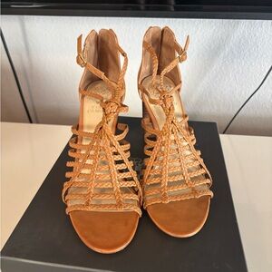 Vince Camuto Tan Braided Sandals